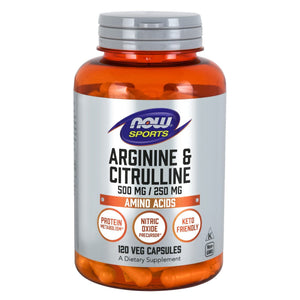 ARGININE 500mg CITRULLINE 250MG 120 VCAPS - Vitamin Choice Outlet