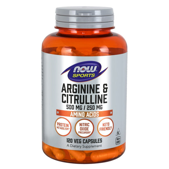 ARGININE 500mg CITRULLINE 250MG 120 VCAPS - Vitamin Choice Outlet