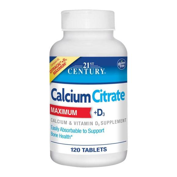 CALCIUM CITRATE PLUS D3 MAX STR  120 TAB - Vitamin Choice Outlet