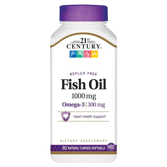 FISH OIL 1000MG ENTERIC COATED 90 SOFTGELS - Vitamin Choice Outlet