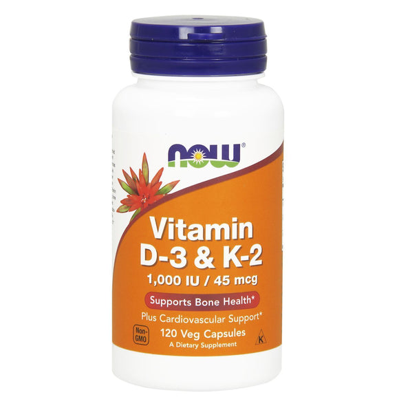 Vit D-3 1000IU K2 45 MCG  120 VCAPS - Vitamin Choice Outlet