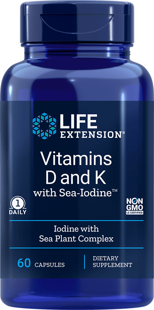 VITAMIN D WITH SEA-IODINE & VITAMIN K2 60 CAPS - Vitamin Choice Outlet