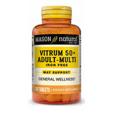 VITRUM 50+ ADULT MULTI NO IRON 180 TAB Multi Vitamins Mason Naturals