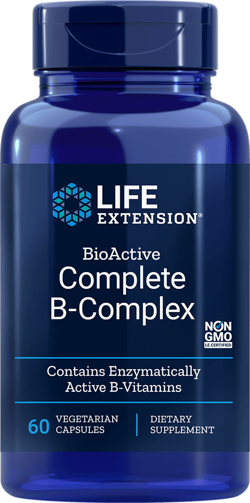 BIO ACTIVE COMPLETE B COMPLEX 60 VEGETARIAN CAPSULES - Vitamin Choice Outlet