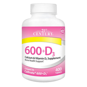 CALCIUM 600 MG WITH D3 400 TABS Calcium 21st Century HealthCare