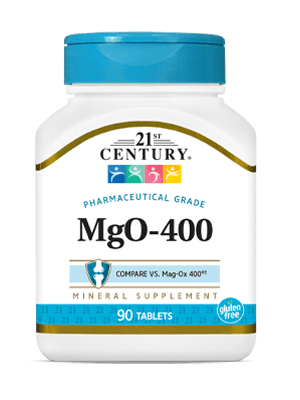 MAGNESIUM OXIDE 400MG 90 TAB Minerals 21st Century HealthCare