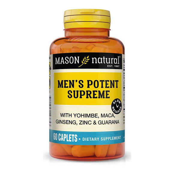 MEN'S POTENT SUPREME 60 CAPLETS Herbs Mason Naturals